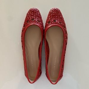 Loeffler Randall Maura Woven Leather Flat